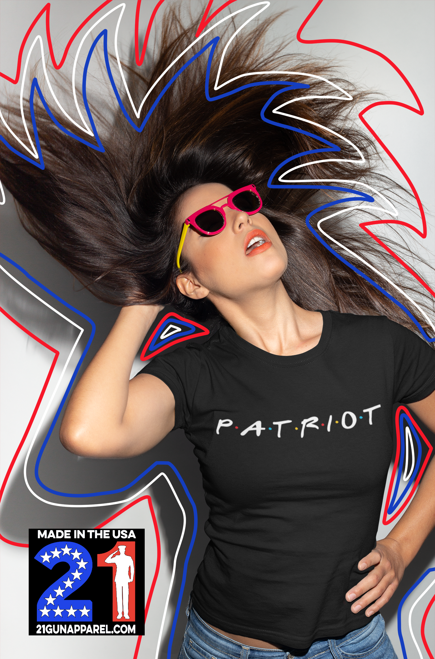 The One With The Patriot T-shirt Ladies Crew Neck