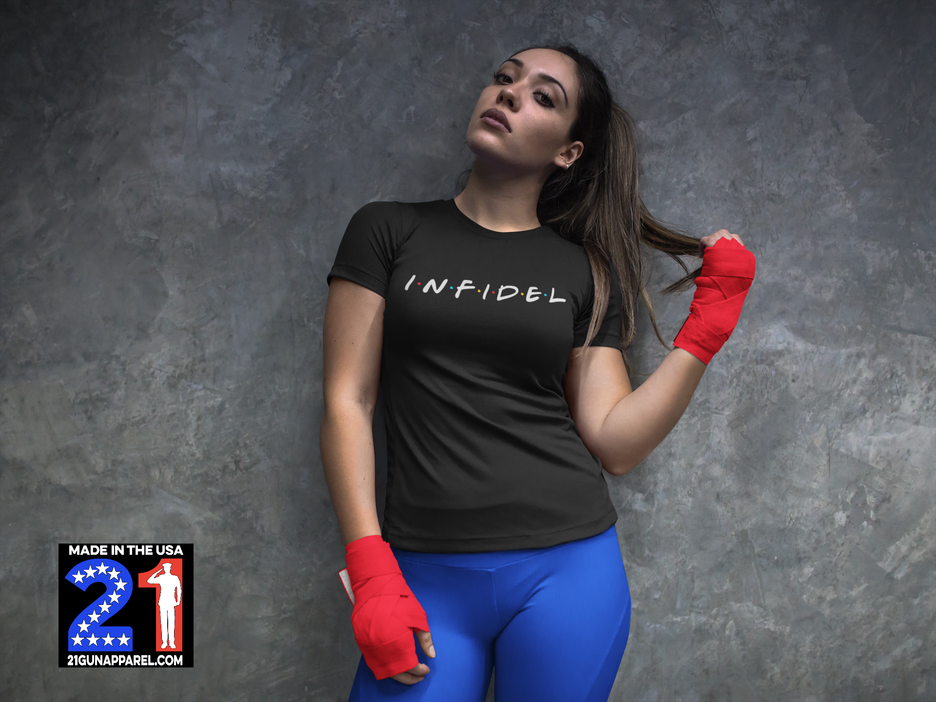 The One With The Infidel T-shirt Ladies Crew Neck Short Sleeve